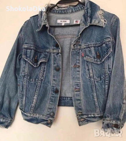 Authentic Re/Done X Levi’s vintage denim jacket size S, снимка 2 - Якета - 55242265