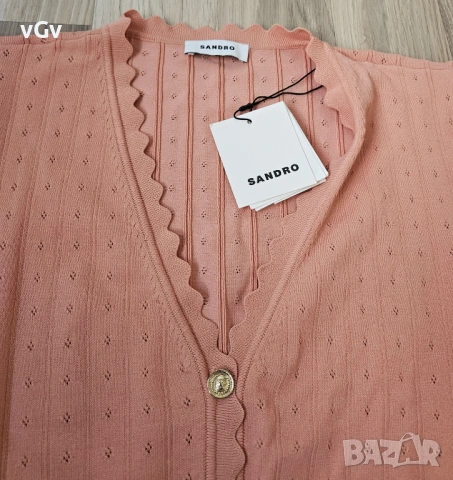 Дамска жилетка Sandro - 4/S, снимка 4 - Блузи - 54165652