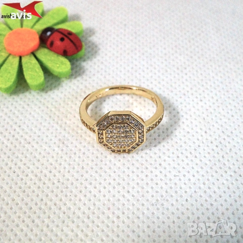 Пръстен с 14К златно покритие 224895