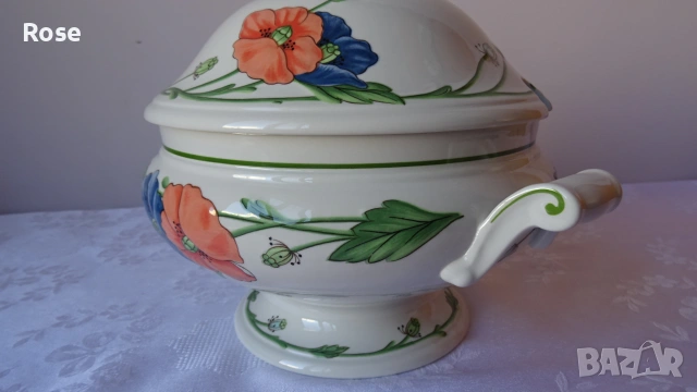 Супник - 2 литра , Villeroy & Boch Amapola 1980г., снимка 4 - Сервизи - 54967936