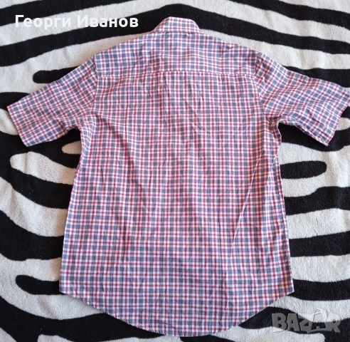 %SALE! КАТО НОВА JACK WOLFSKIN Size M оригинална карирана риза с къс ръкав Джак Улфскин Plaid Shirt, снимка 6 - Ризи - 54350899