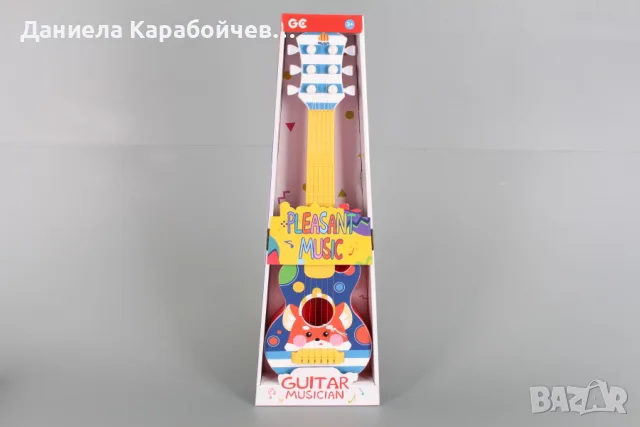 Детска китара с 6 метални струни, снимка 4 - Музикални играчки - 55665917