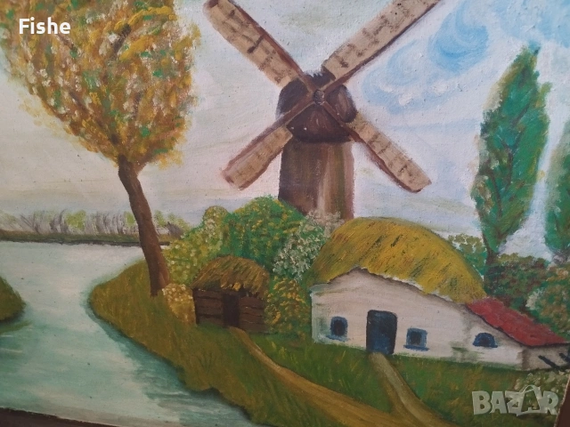 Продавам стара холандска картина, снимка 2 - Антикварни и старинни предмети - 54325416