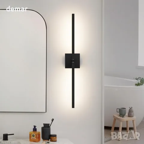LED лампа за баня и огледало 70 см, 12 W, 4000 K, IP44, снимка 3 - Лампи за стена - 55603128