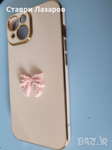 Нов силиконов дамски кейс за Apple iPhone 15, iPhone 14 - розов цвят, снимка 9 - Калъфи, кейсове - 54550560