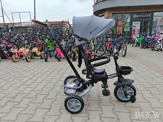 BYOX Детска триколка EXPLORE сив, снимка 12 - Други - 54493764