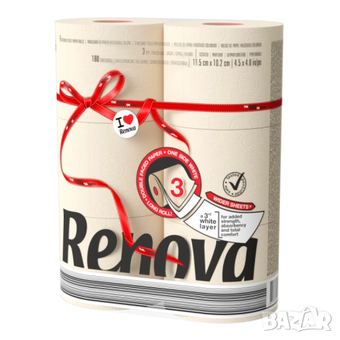 Renova Skin Care Ecru, Toaлетна хартия цветна Екрю