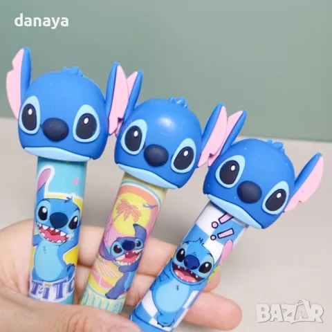 6985 Ученическа гумичка за триене Стич Stitch с механизъм за изваждане, снимка 3 - Ученически пособия, канцеларски материали - 55567706