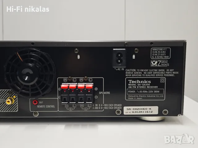 ретро Hi-Fi стерео усилвател FM радио ресийвър TECHNICS SA-GX200, снимка 9 - Ресийвъри, усилватели, смесителни пултове - 55562468