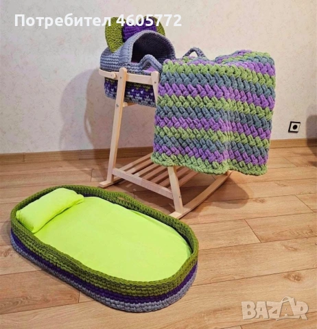 Бебешко люлеещо се кошче, снимка 2 - Бебешки легла и матраци - 53970460