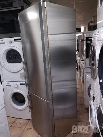 Иноксов комбиниран хладилник с фризер Liebherr A+++ Made in Germany 2 години Гаранция!, снимка 2 - Хладилници - 53992040