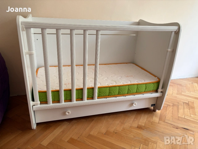 LORELLI DREAM NEW ЛЕГЛО-ЛЮЛКА 60X120СМ + подарък ортопедичен двулицев матрак ISLEEP BABY PUZZEL, снимка 2 - Бебешки легла и матраци - 54675054