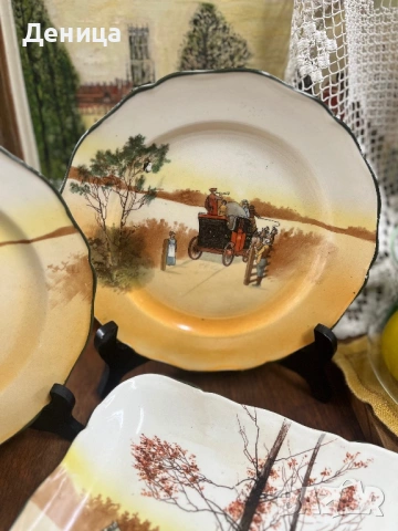 Красиви чинии Royal Doulton, снимка 4 - Чинии - 54797152