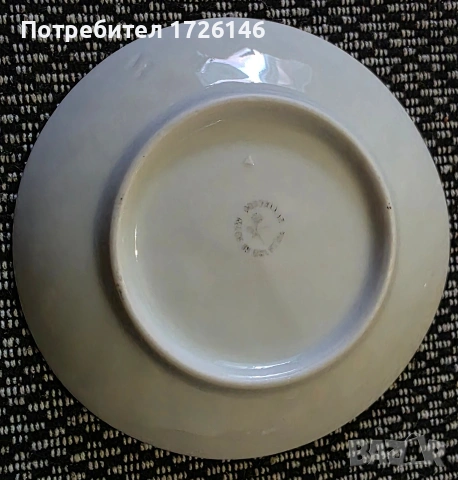 Порцеланова чинийка на Китка , снимка 3 - Чинии - 54352395