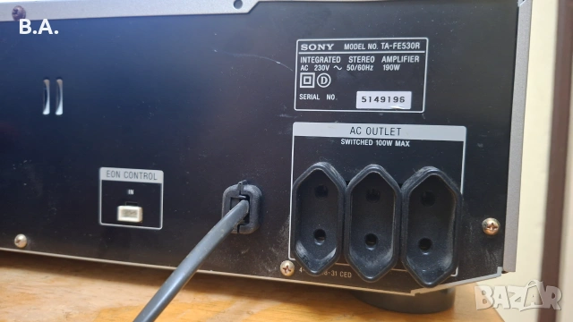 Усилвател SONY TA-FE530R, снимка 6 - Ресийвъри, усилватели, смесителни пултове - 55138229