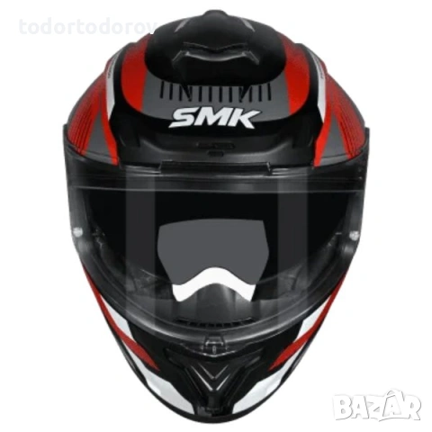 Топ Цена Мото каска SMK TYPHOON SPARKO red/white/gray,вградени очила 2026 149.90€, снимка 2 - Аксесоари и консумативи - 54602545