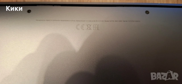 Лаптоп Apple Air 2179 Заключен 2020 година, снимка 5 - Части за лаптопи - 54888930