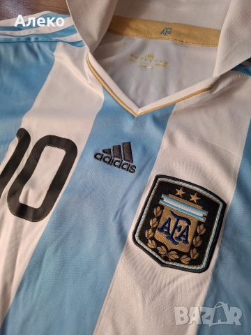 Adidas Argentina Mesi футболна тениска L размер. , снимка 8 - Футбол - 54682484