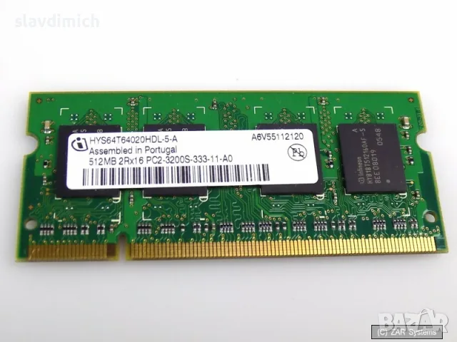 Ram РАм памет за лаптопи DDRI 512MB 400 mHz PC2-3200 , снимка 2 - RAM памет - 55656581