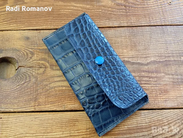 Ръчно изработен дамски кожен портфейл , снимка 3 - Портфейли, портмонета - 55358448