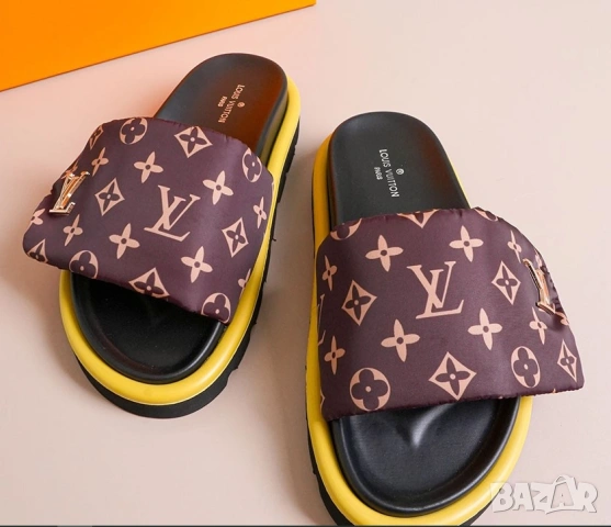 луксозните дамски чехли Louis Vuitton Pool Pillow Flat Comfort Mule номер 36