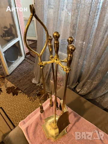 Масивни прибори за камина., снимка 4 - Антикварни и старинни предмети - 53971540