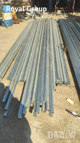 Поцинковани тръби - колове за ограда със 3 дупки двустранно. Дължина 2 м , снимка 3 - Огради и мрежи - 54161592