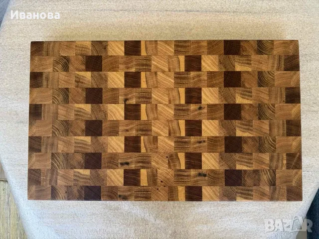 Енд грейн дъска за рязане от дъб, снимка 2 - Аксесоари за кухня - 55353018