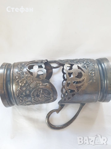 Посребрени подстакани, снимка 6 - Антикварни и старинни предмети - 54306594