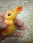 Гумени зайче - ретро соц играчка , снимка 3