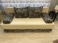 Продавам кухненски разтегаем диван двойка и 6 трапезни стола, снимка 1