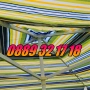 Квадратен градински чадър 2.60х2.60 м, многоцветен чадър, покривало от плат, снимка 2