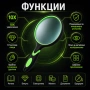 Увеличителна джобна стъклена ръчна лупа мощна 10x 90мм за четене деца, снимка 5