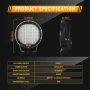 2бр. RIGIDON Кръгли LED прожектори 225W, 23 см, 6000K, LED за SUV ATV, трактор, камион, 4 x 4, снимка 11