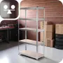 Професионален метален стелаж HÖGLER 205x120x45 см – 5 Рафта, до 880кг, регулируема височина, снимка 4
