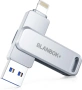 Blanbok+ MFi сертифицирана USB флашка 128GB iPhone USB, снимка 1