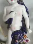 Meissen фигура 49см-2,4кг/еротика/Майсен порцеланова статуетка на момиче с цветя и бухал, снимка 7