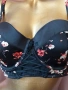 Hunkemoller 75 E Черен сатенен сутиен , снимка 1