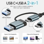 USB-C 8-в-1 хъб: 4 USB-A, четец за SD/TF карти, жак за слушалки, многопортов адаптер, снимка 9