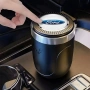 Стилен пепелник за автомобил FORD с LED осветление и капак, снимка 4