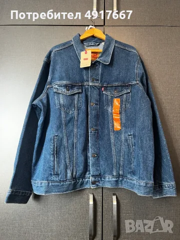 Дънково яке LEVI's, тип "тръкър", ново, снимка 2 - Якета - 55651686
