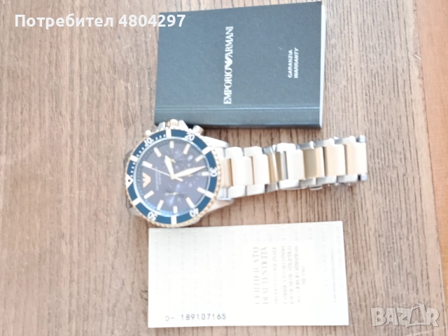 Мъжки часовник Emporio Armani AR11362 Diver , снимка 4 - Мъжки - 54691452