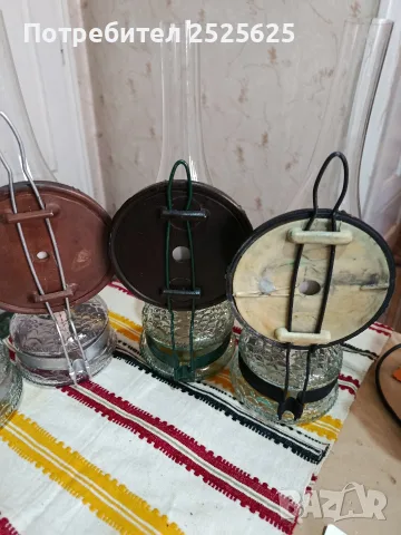 Стари газени лампи - номер 8, 4 броя, снимка 6 - Декорация за дома - 41911926