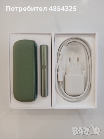 Устройство IQOS Iluma Moss Green • ПЪЛЕН КОМПЛЕКТ • Като ново