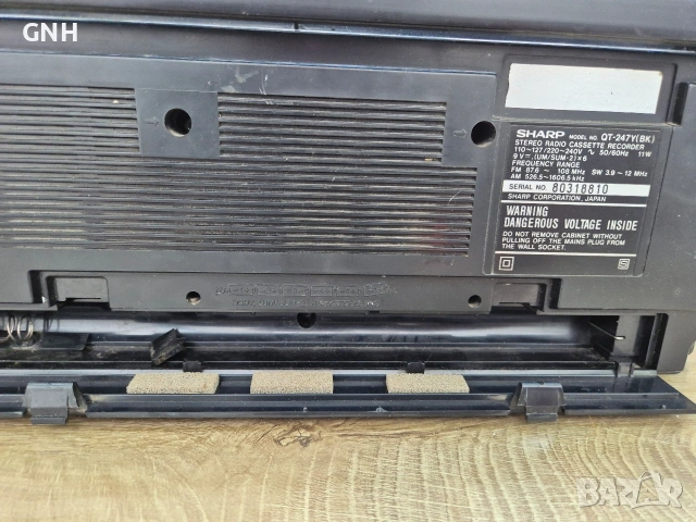 Радиокасетофон Sharp QT-247Y(BK), снимка 8 - Радиокасетофони, транзистори - 55191171