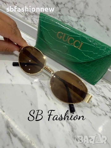 Gucci кафяви очила с лого, снимка 4 - Слънчеви и диоптрични очила - 55042091