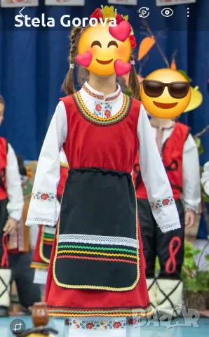 Народна носия за момиче 7-8 г., снимка 2 - Детски комплекти - 55433934