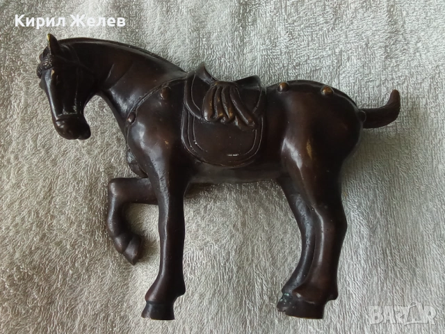 Бронзова фигурка на 🐎 кон 49429, снимка 2 - Колекции - 54491277