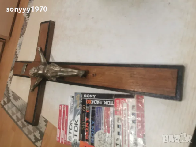 ГОЛЯМ КРЪСТ С ХРИСТОС 60СМ 0908261623L4, снимка 9 - Антикварни и старинни предмети - 55604905