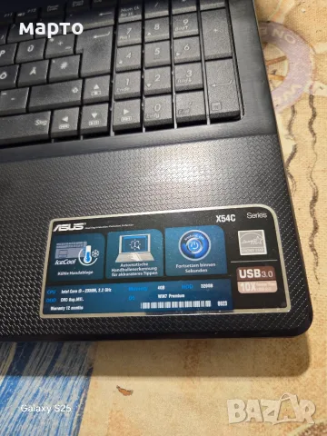 лаптоп Asus X54C,i3, снимка 5 - Лаптопи за дома - 55341490
